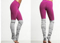 Sport Pink Patchwork Yoga Pants Fitness Skinny Running Tights Yoga Leggings Women Fitness Tights Workout Gym Running Pants