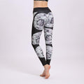 Fitness Legging Women High Waist Heartbeat Print Yoga Pants Push Up Sexy Ankle-Length Pants Elasticity Leggings Women pant yoga