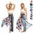 Mandala Open Leg Pants Women's Yoga Comfort Wide Leg Gym Psy Hippie Aladdin Bohemian Pants Printed Thai Split Leg Harem Pants