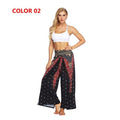 Mandala Open Leg Pants Women's Yoga Comfort Wide Leg Gym Psy Hippie Aladdin Bohemian Pants Printed Thai Split Leg Harem Pants