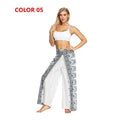 Mandala Open Leg Pants Women's Yoga Comfort Wide Leg Gym Psy Hippie Aladdin Bohemian Pants Printed Thai Split Leg Harem Pants