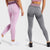 Letter Fitness Seamless Leggings High Waist Booty Sport Leggings Tummy Control Yoga Pants Workout Gym Leggings Athletic Tights