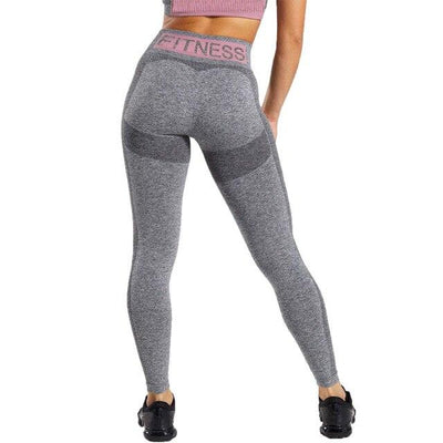 Letter Fitness Seamless Leggings High Waist Booty Sport Leggings Tummy Control Yoga Pants Workout Gym Leggings Athletic Tights